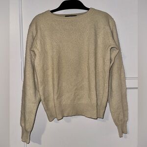 Women's 100% Cashmere Cream Beige Sweater size small